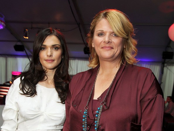 Rachel Weisz and Kathryn Bolkovac at the premiere of 'The Whistleblower'
