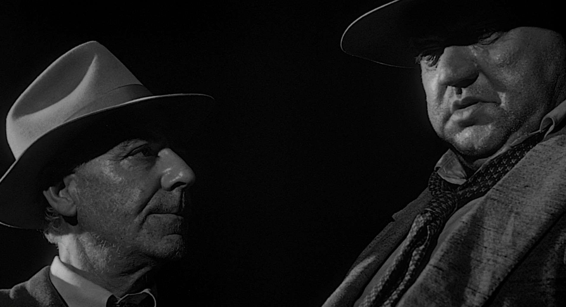 Sgt. Pete Menzies and Capt. Hank Quinlan in Orson Welles' Touch of Evil (1958)
