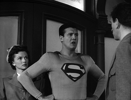 Superman confronts mob on hospital steps