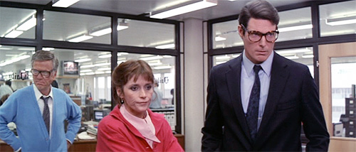 Perry White and Lois Lane looking old in Superman IV: The Quest for Peace